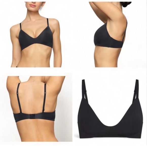 SKIMS Other - Skims Wireless T-Shirt Demi Bra in Black Onyx, Women's Size 36DD